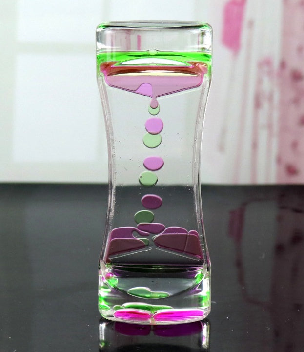 Gravity-powered timer action