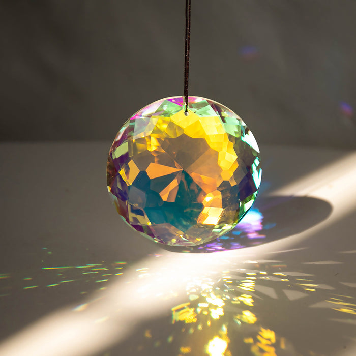 Solid crystal glass construction