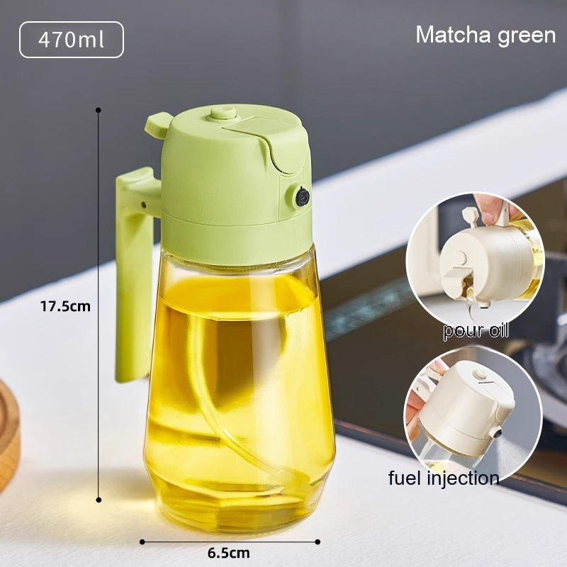 Green 2-in-1 olive oil sprayer
